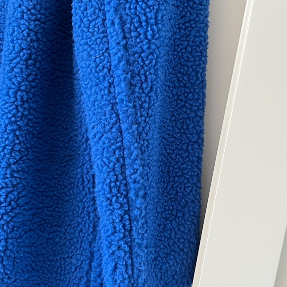 Pieces Pcnola teddy coat Cobalt blue NWT - Picture 7 of 16